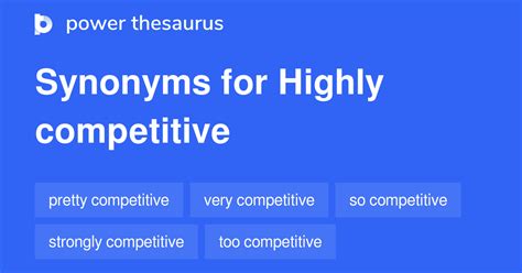 strong competitor synonym|53 Highly Competitive synonyms .